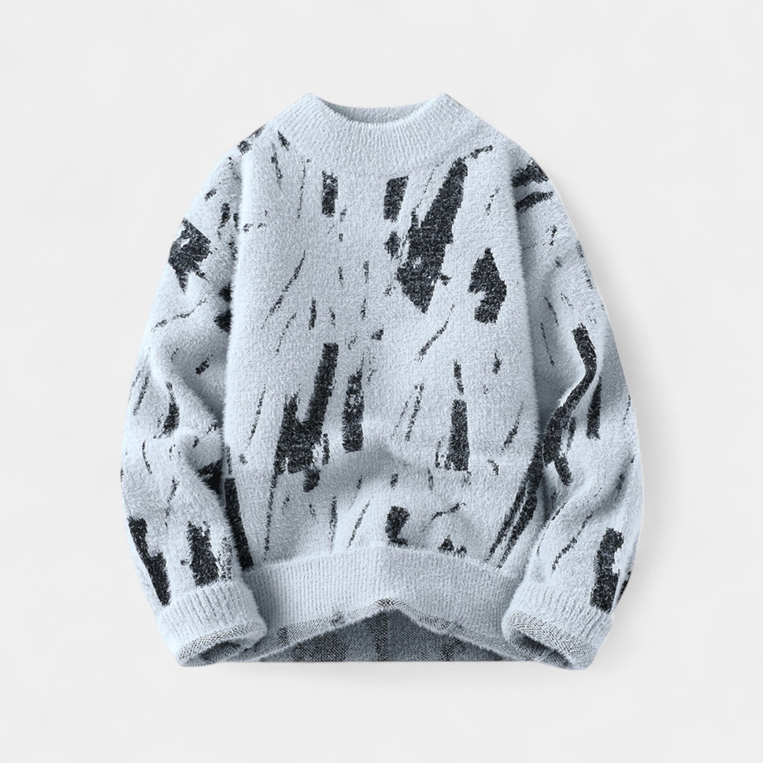 Riche | Pull Homme – Col Rond Épais Doublé Polaire