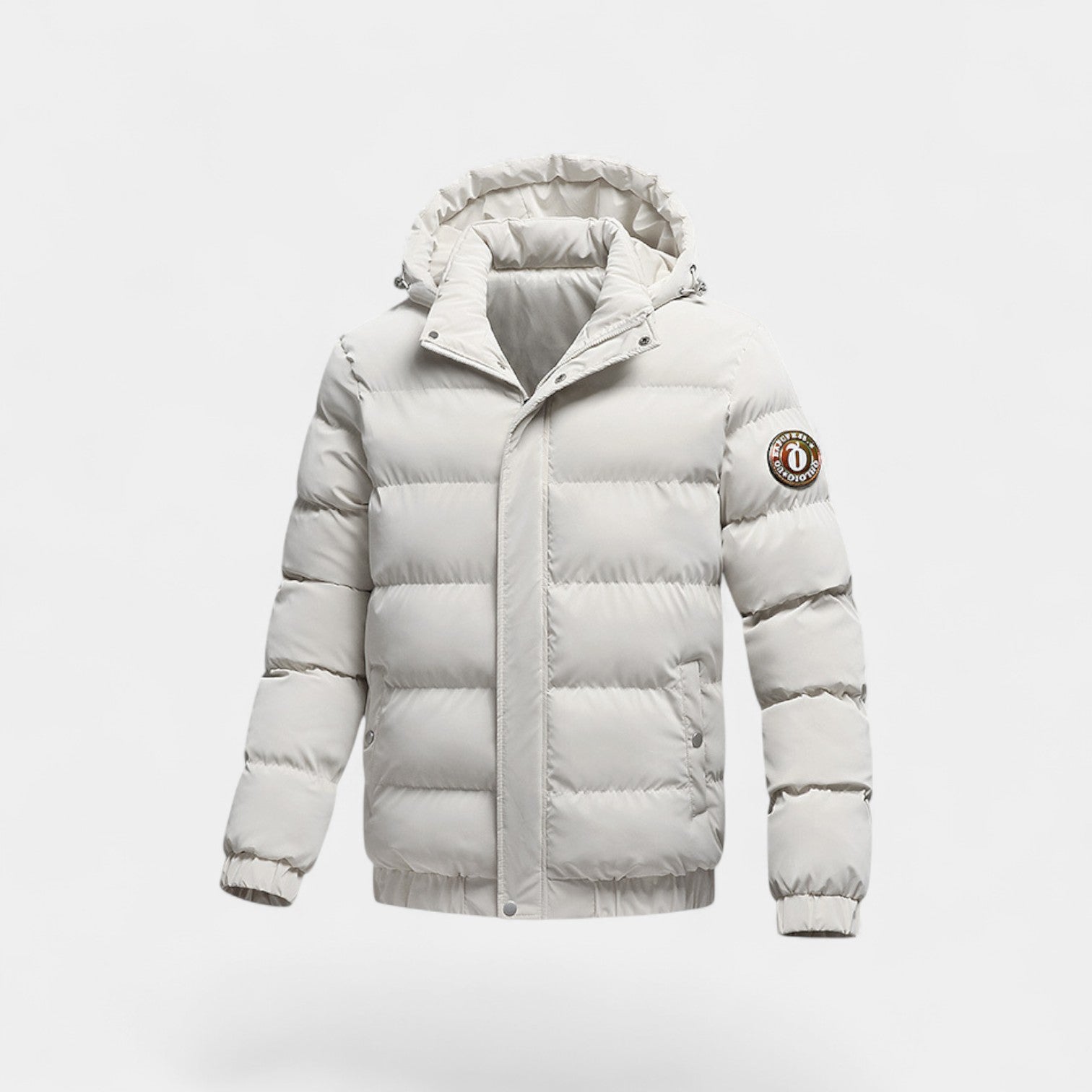 Riche | Doudoune homme à capuche coton duvet – chaude, raffinée, silhouette quotidienne