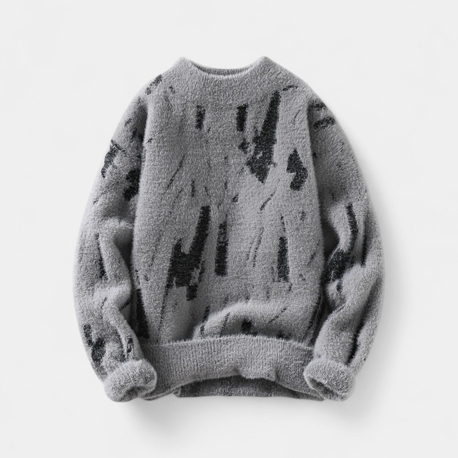 Riche | Pull Homme – Col Rond Épais Doublé Polaire