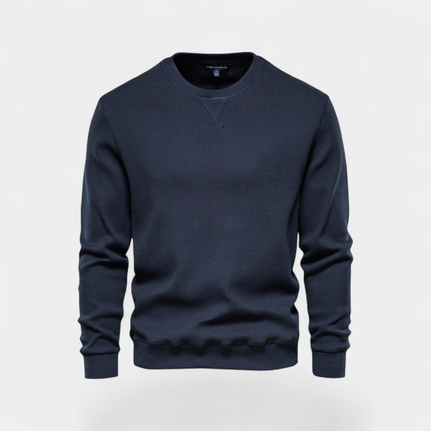 Riche | Pull homme coton col rond - Coupe minimaliste