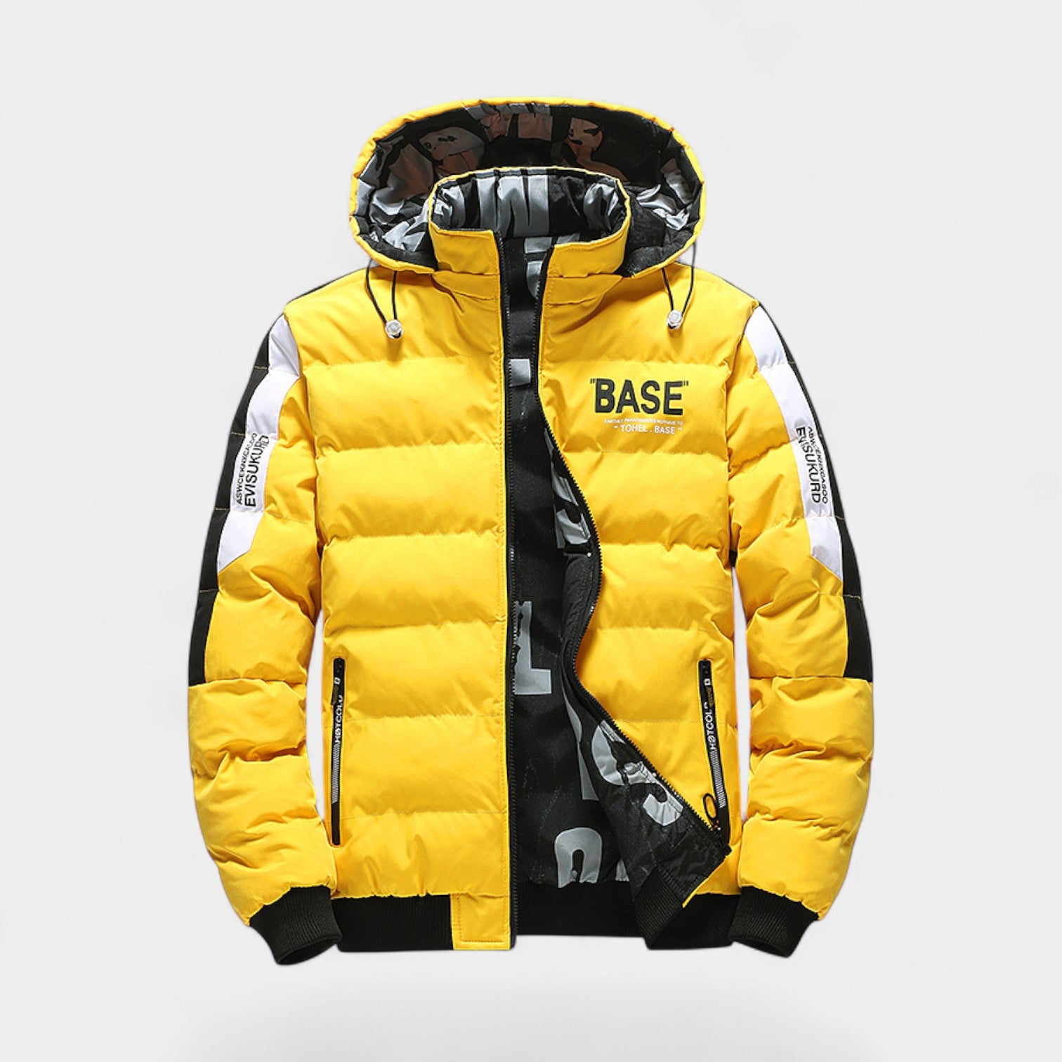 Riche | Doudoune homme réversible à capuche - manteau d’hiver épais