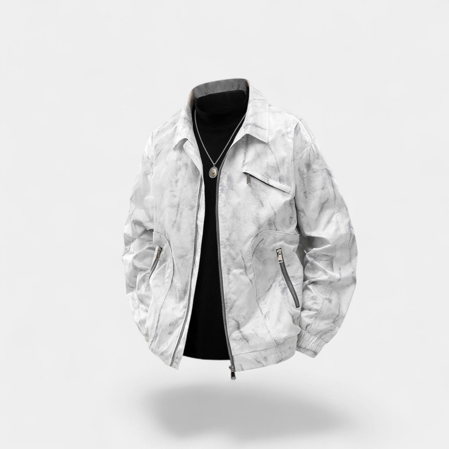 Riche | Veste Décontractée Homme Matière Technique – Coupe Ample Loisirs