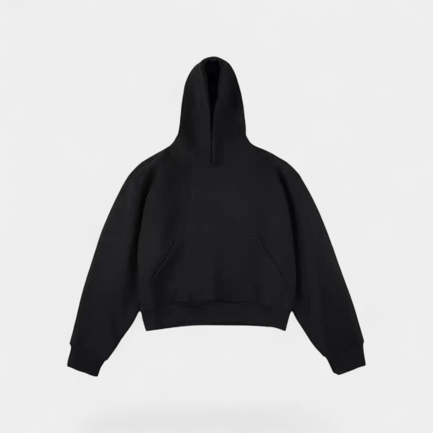 Riche | Sweat à capuche homme coton velours – streetwear raffiné court