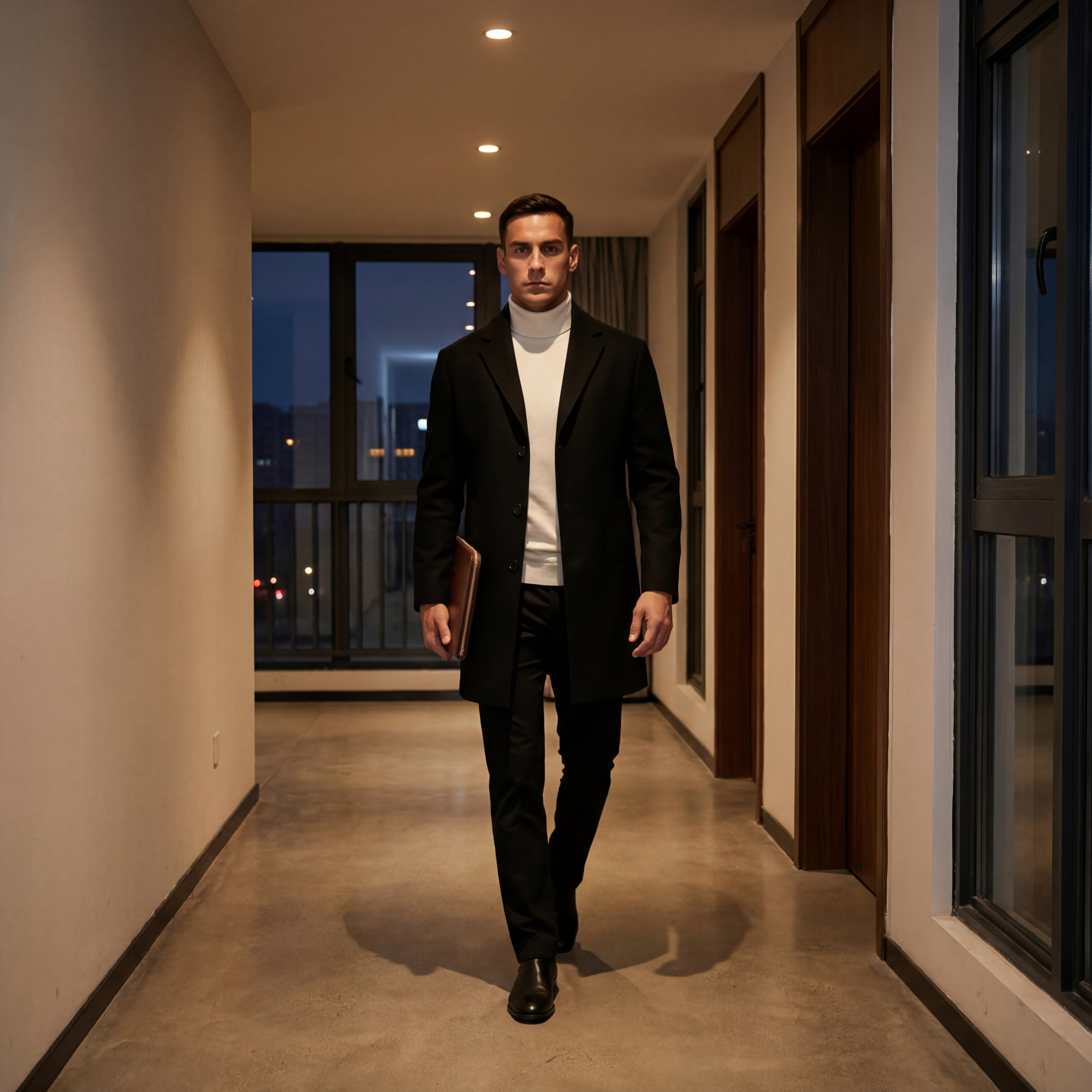 Riche | Manteau homme coton casual – Style coupe-vent mi-long