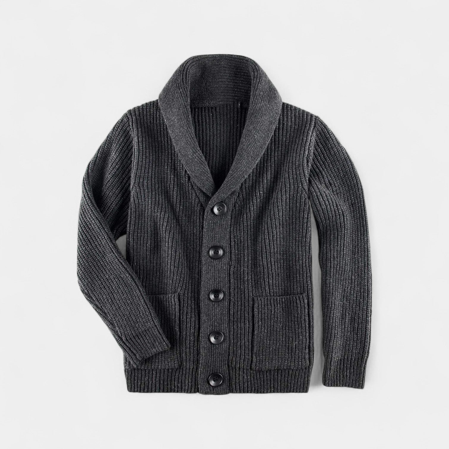 Riche | Gilet homme en laine col montant boutonné – raffiné, chaud, silhouette quotidienne