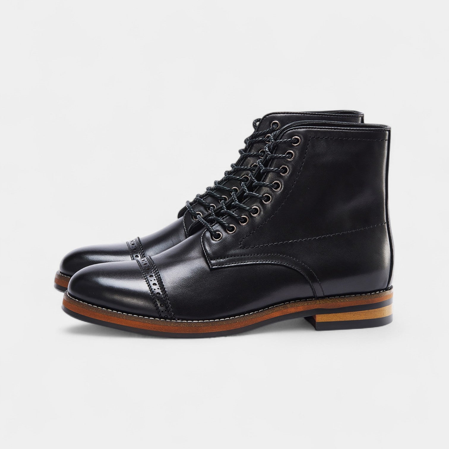 Riche | Bottes Martin homme en cuir PU Chelsea