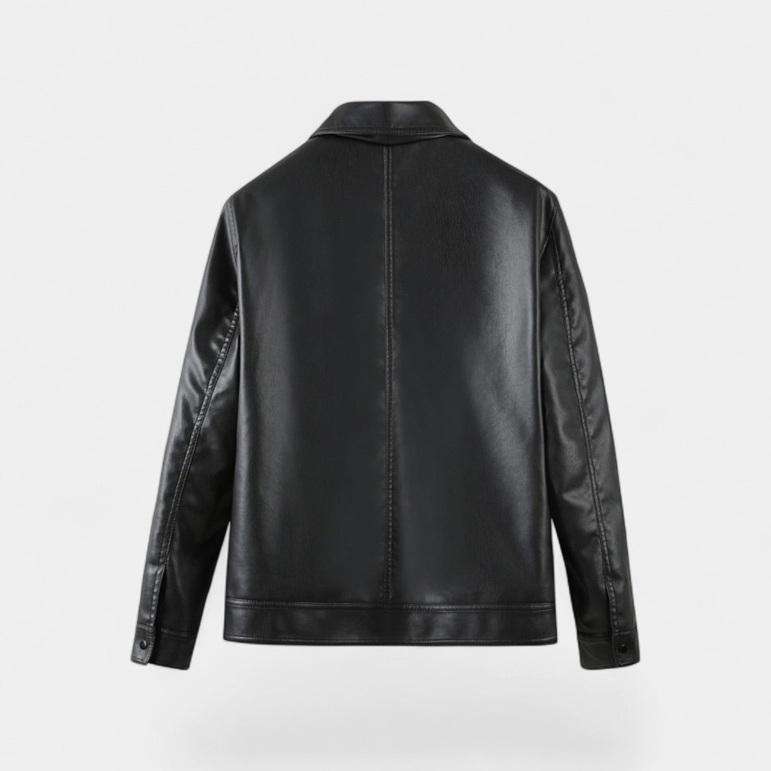 Riche | Veste homme en cuir vegan – Style uni coupe-vent