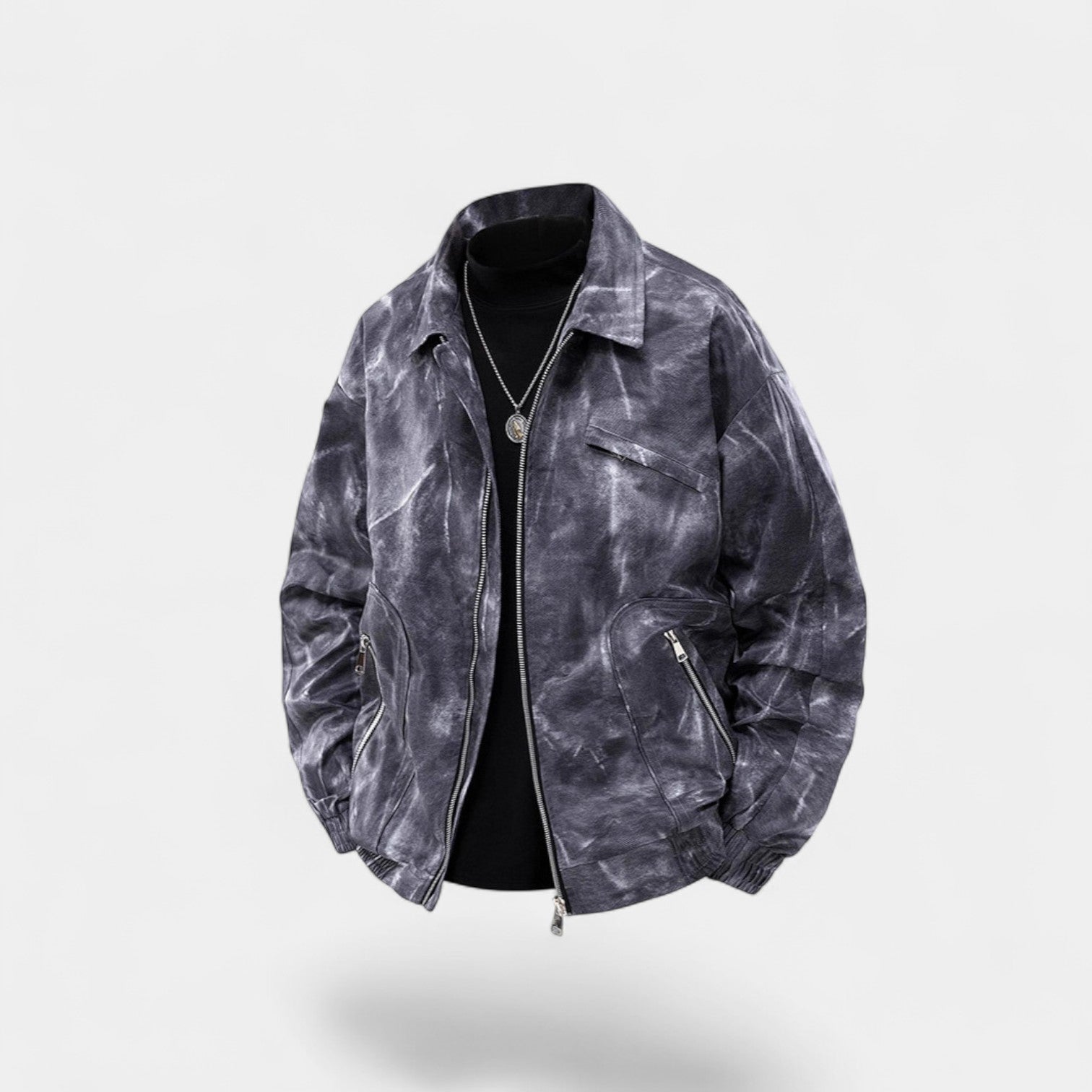 Riche | Veste Décontractée Homme Matière Technique – Coupe Ample Loisirs