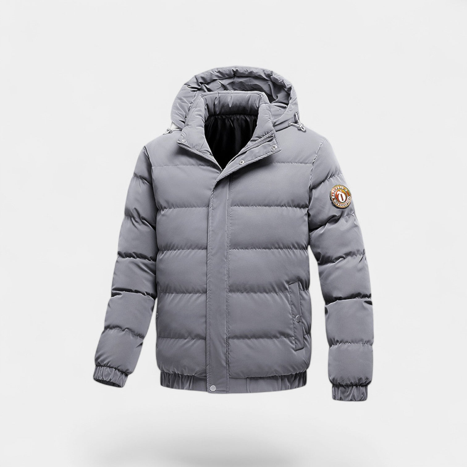 Riche | Doudoune homme à capuche coton duvet – chaude, raffinée, silhouette quotidienne