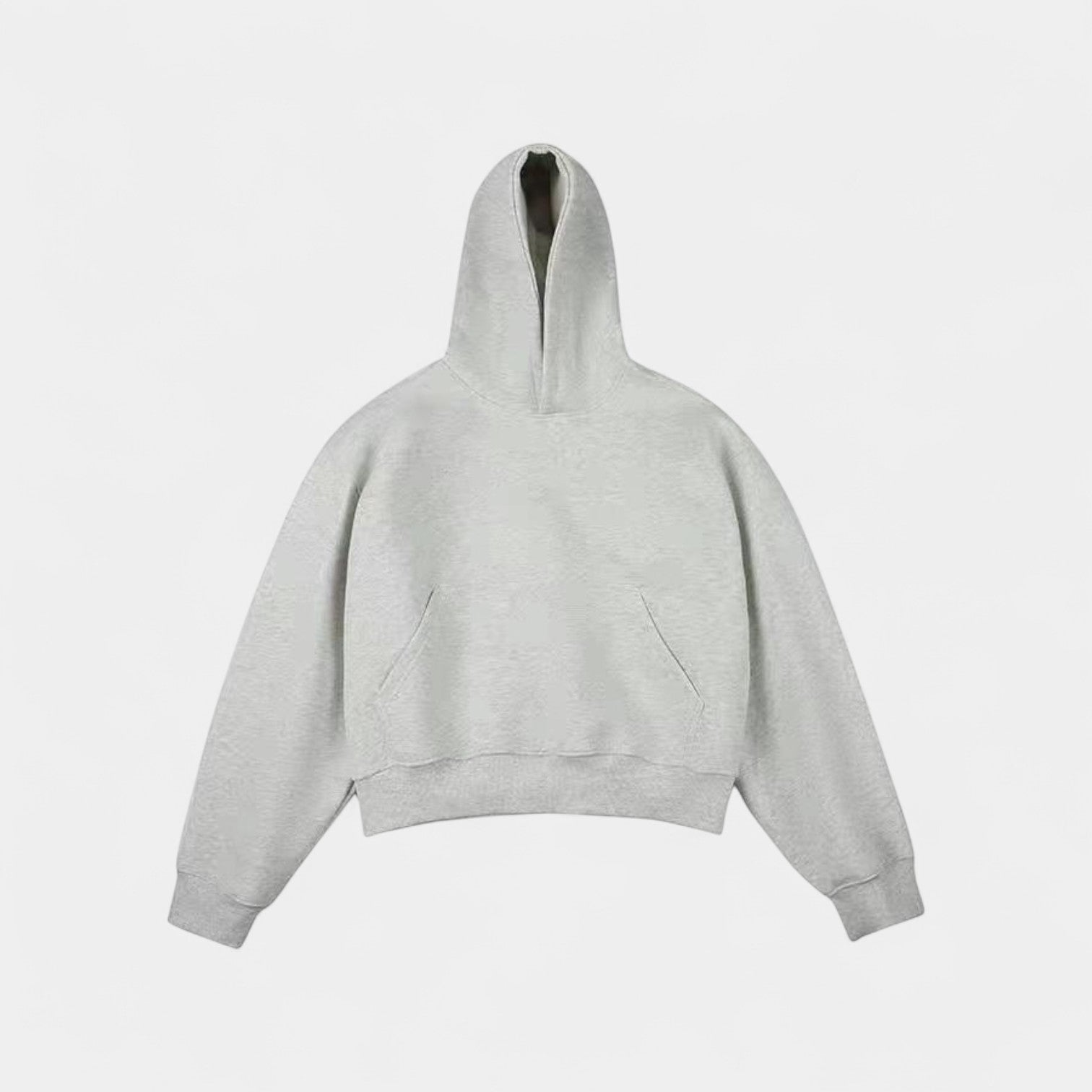 Riche | Sweat à capuche homme coton velours – streetwear raffiné court