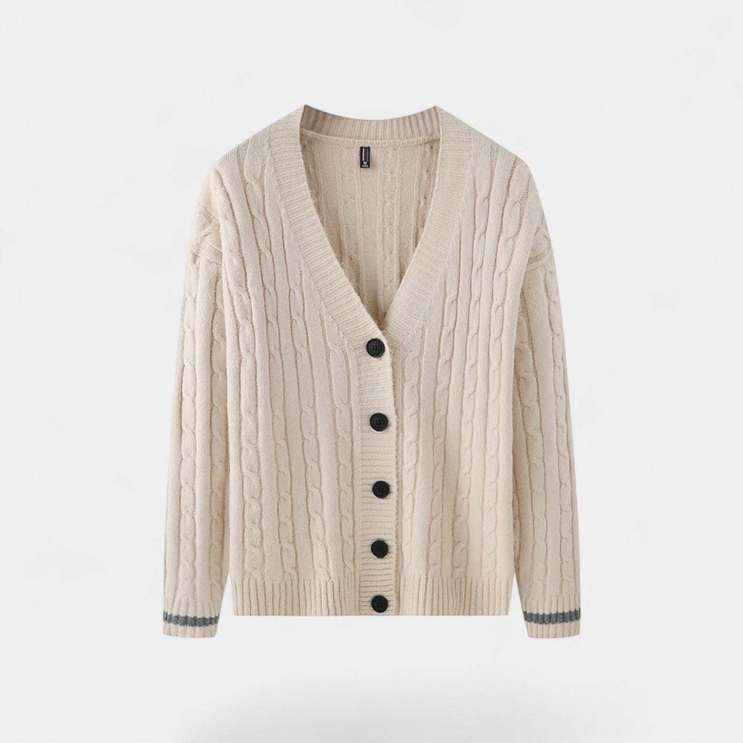 Riche | Cardigan homme coton style coréen – Superposition raffinée décontractée