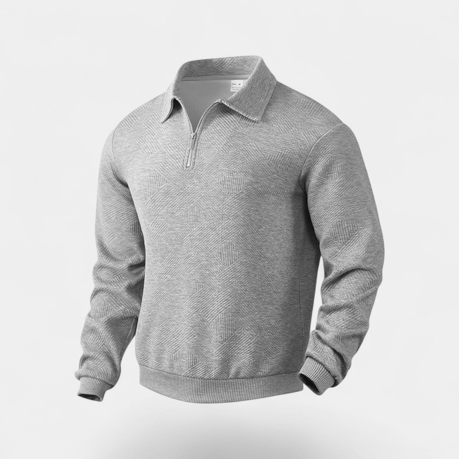 Riche | Pull homme à col revers demi-zip coupe ample – raffiné, décontracté, silhouette moderne