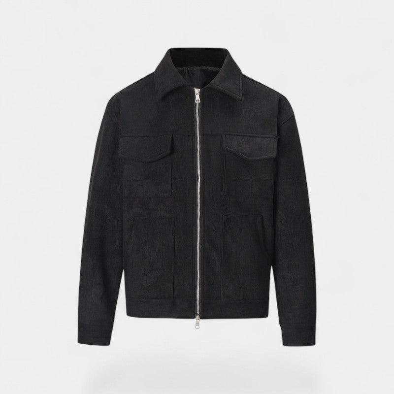 Riche | Veste homme daim coupe-vent – Luxe rétro casual