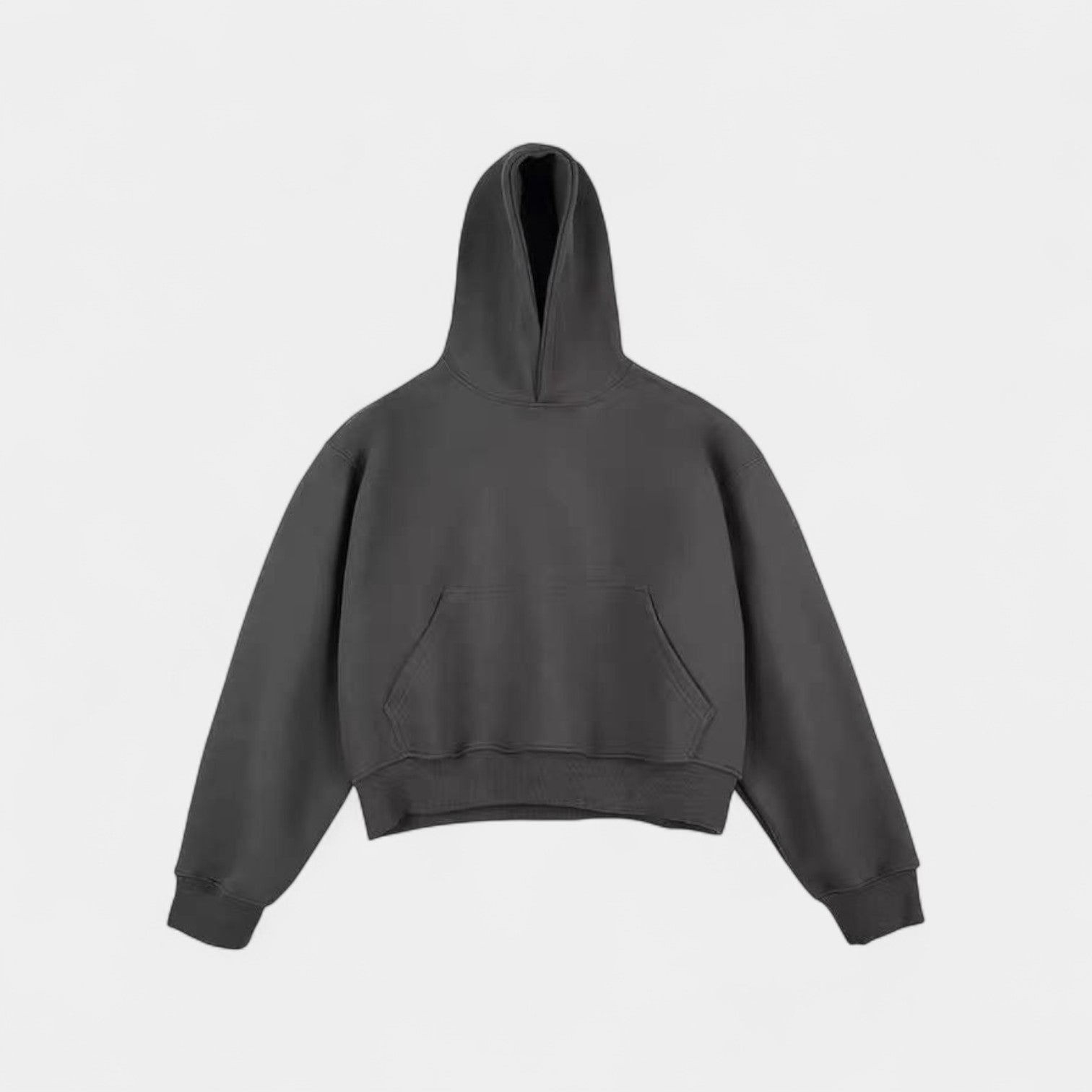 Riche | Sweat à capuche homme coton velours – streetwear raffiné court