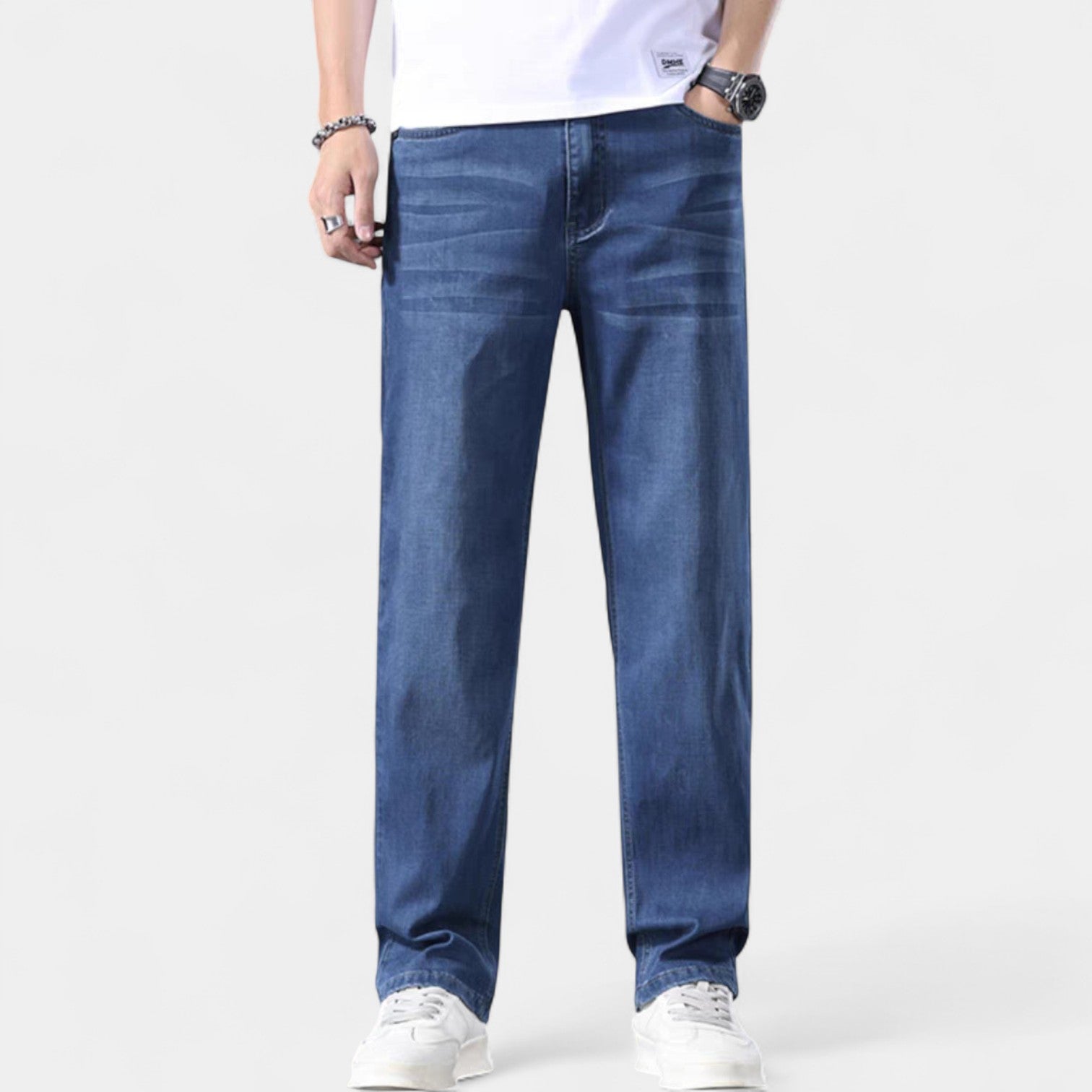 Riche | Jean droit homme denim – essentiel casual raffiné