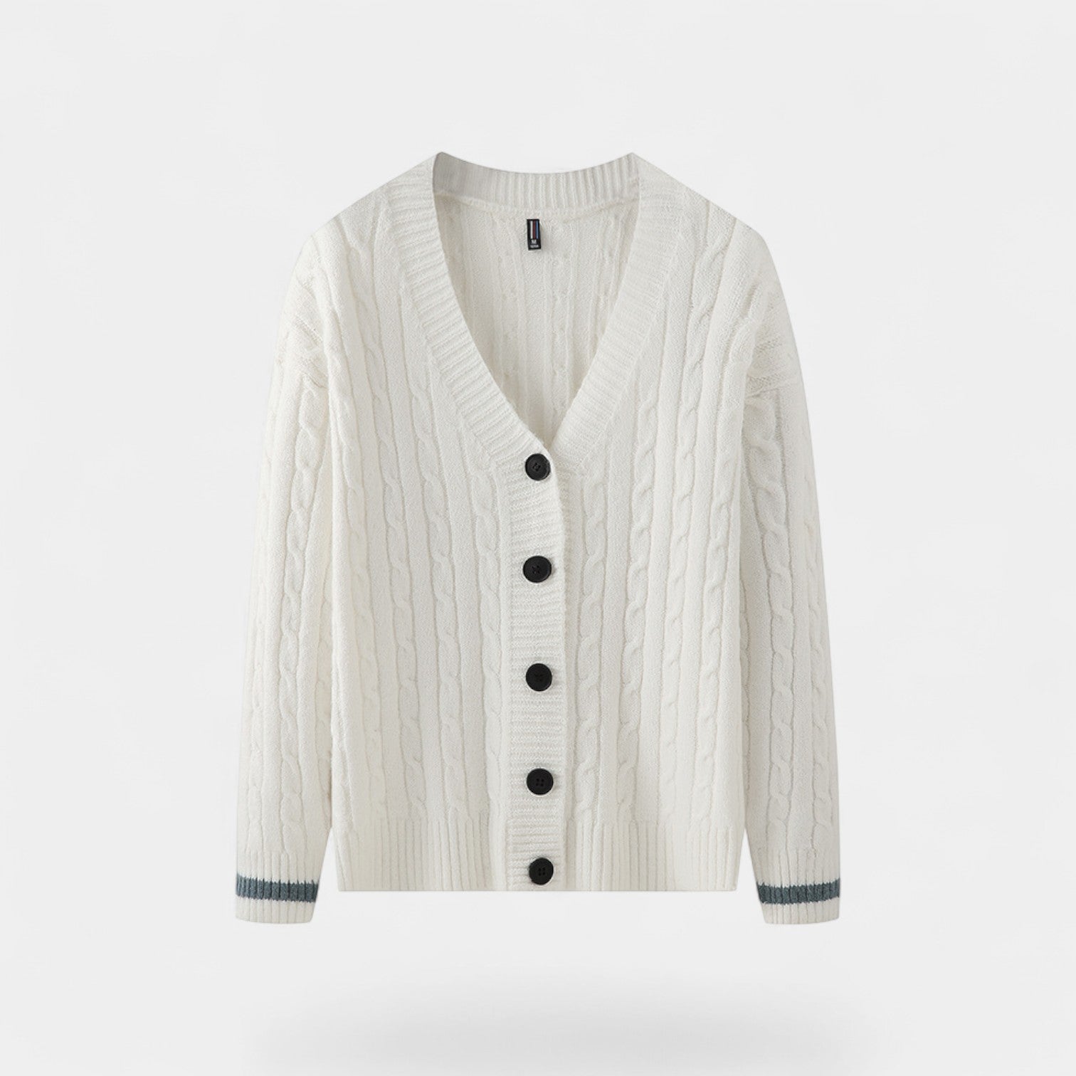 Riche | Cardigan homme coton style coréen – Superposition raffinée décontractée