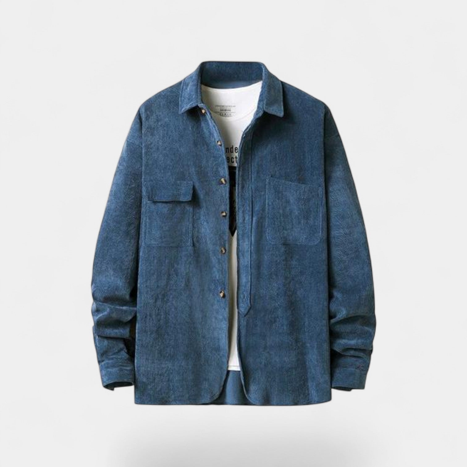 Riche | Veste-chemise homme coton velours côtelé – style raffiné décontracté