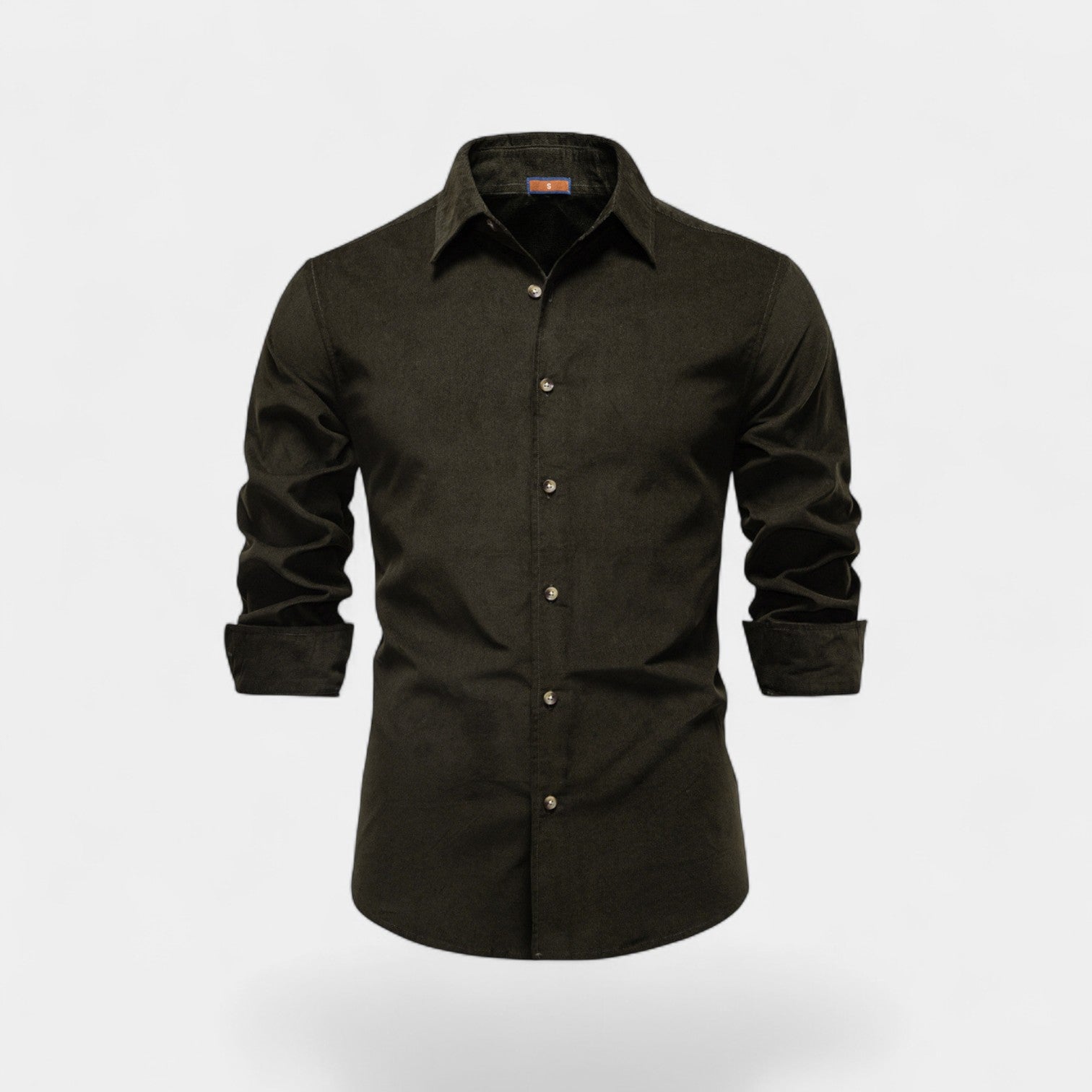 Riche | Chemise homme coton velours côtelé – Business casual raffiné