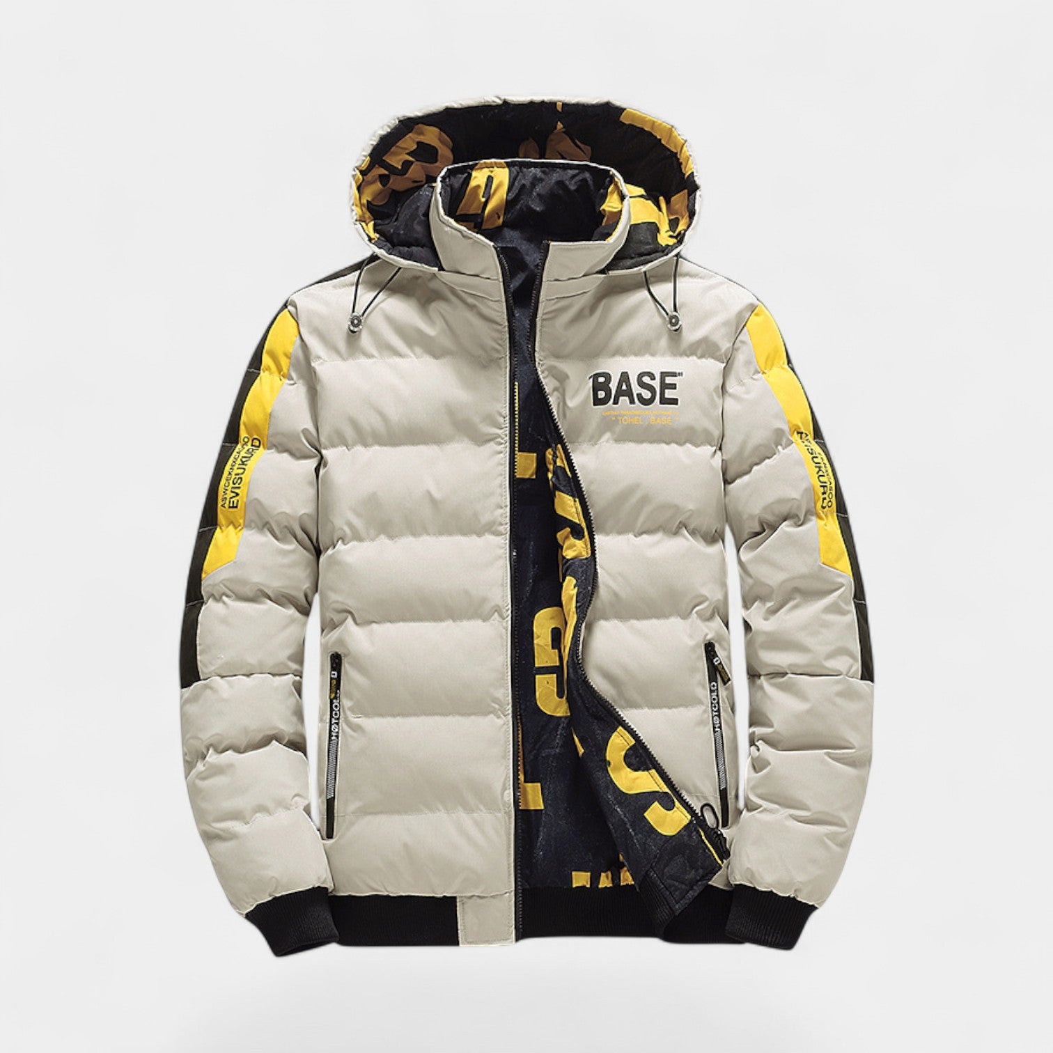 Riche | Doudoune homme réversible à capuche - manteau d’hiver épais