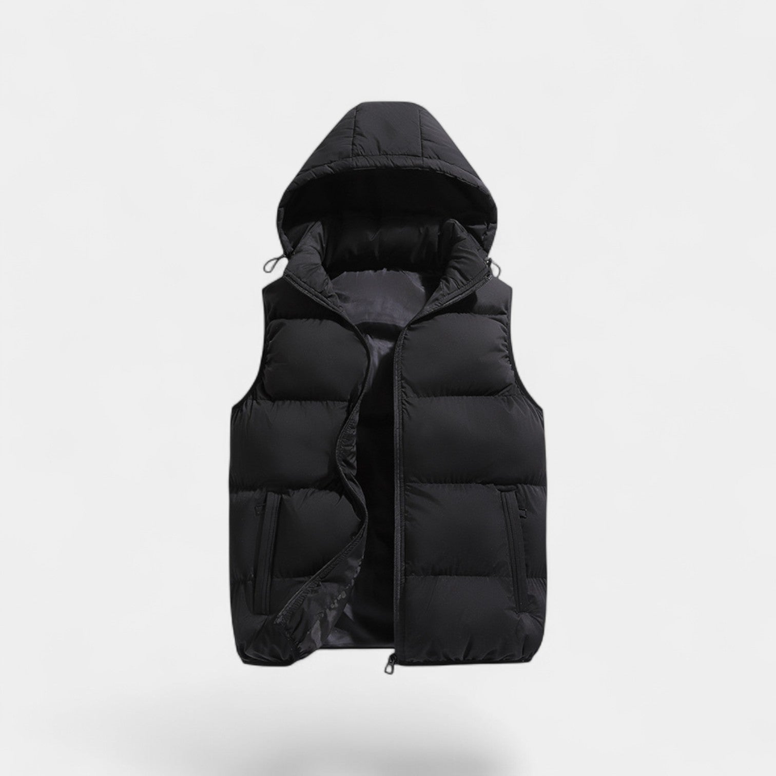 Riche | Gilet sans manches homme coton capuche – thermique épais casual