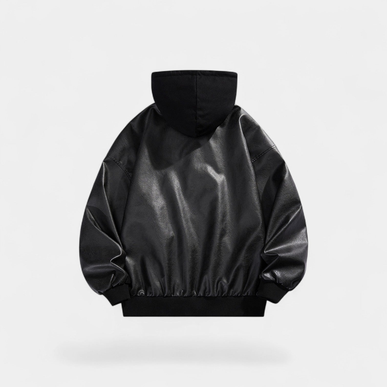 Riche | Blouson Varsity Homme Cuir Rétro – Effet Deux Pièces Moderne