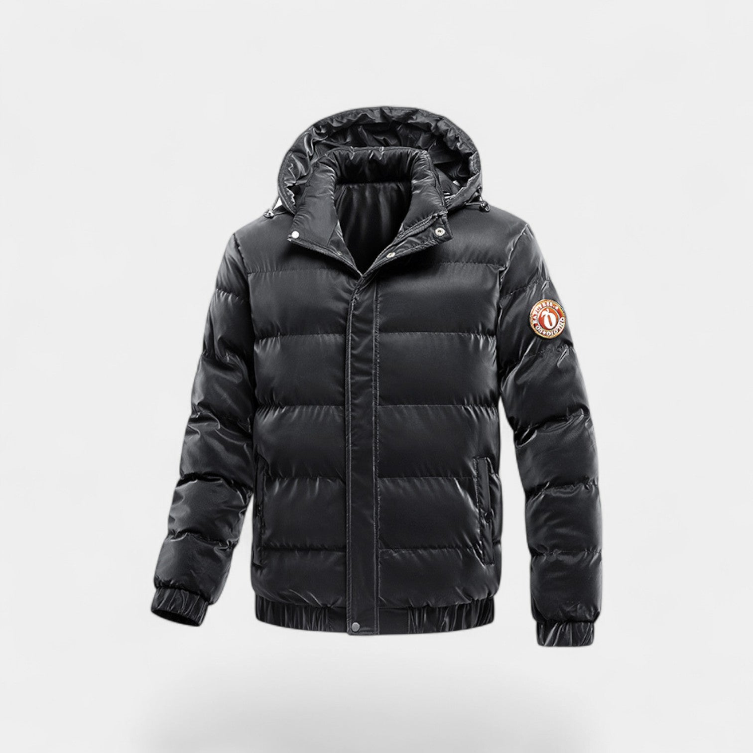 Riche | Doudoune homme à capuche coton duvet – chaude, raffinée, silhouette quotidienne