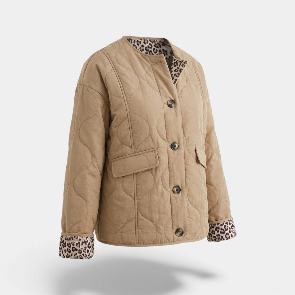 Riche | Manteau femme ample en tissu matelassé technique