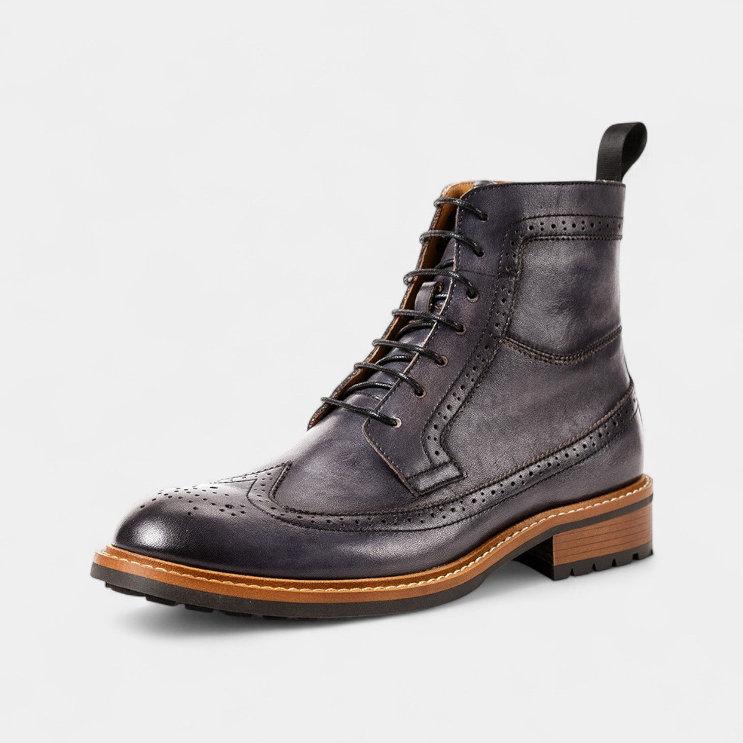Riche | Bottes Chelsea montantes homme en cuir PU