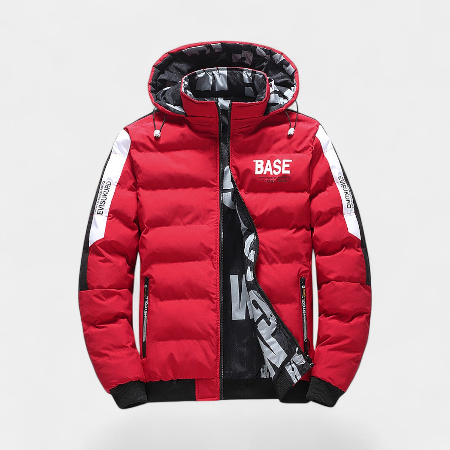 Riche | Doudoune homme réversible à capuche - manteau d’hiver épais