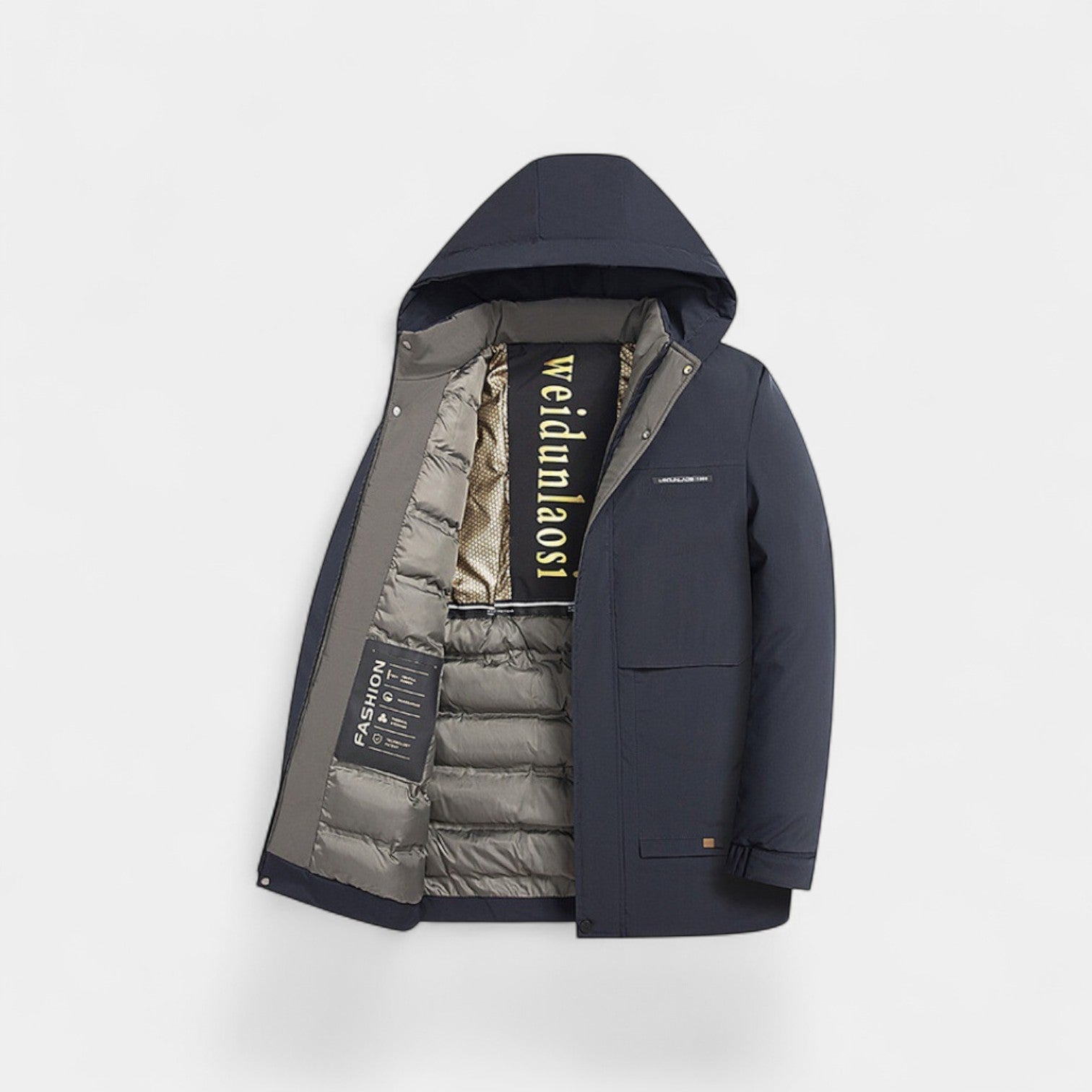 Riche | Parka homme coton – Doublure velours matelassée