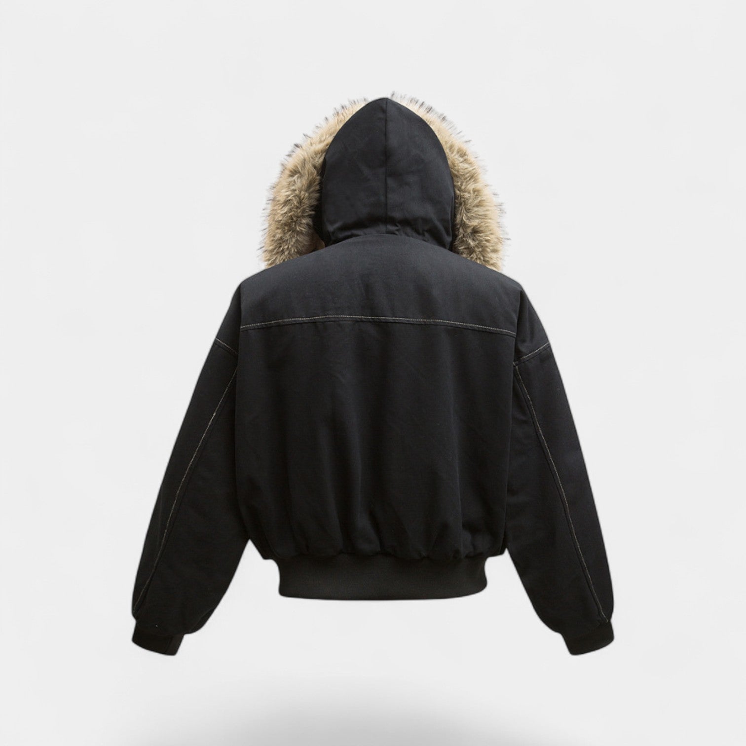 Riche | Doudoune à capuche homme coton – épaisse avec capuche doublée de fourrure