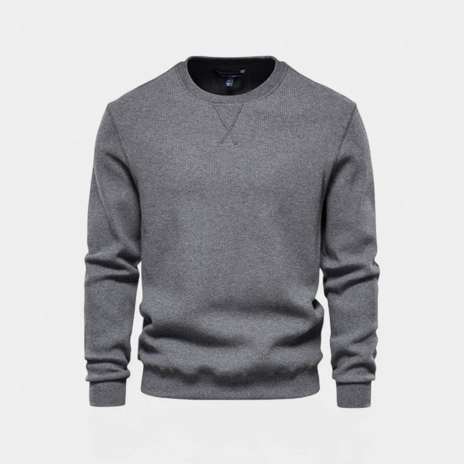 Riche | Pull homme coton col rond - Coupe minimaliste