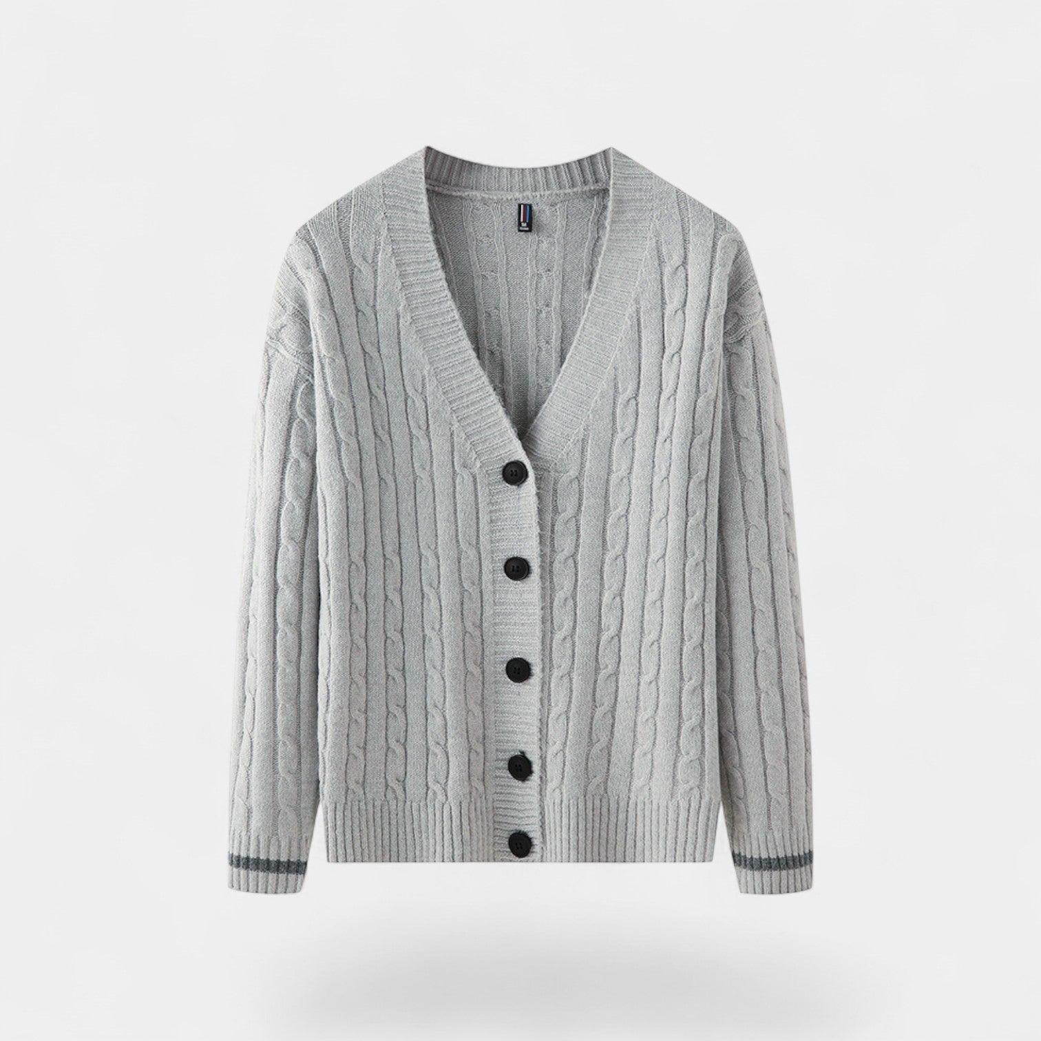 Riche | Cardigan homme coton style coréen – Superposition raffinée décontractée