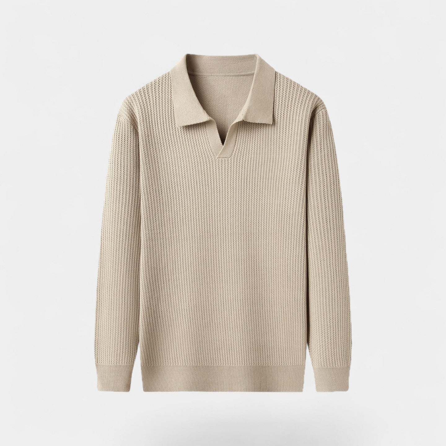 Riche | Polo homme viscose détente – coupe décontractée manches longues