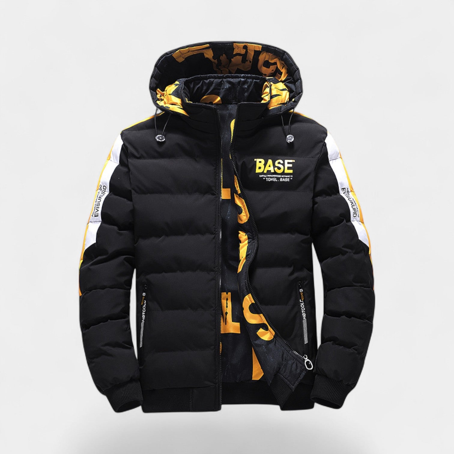 Riche | Doudoune homme réversible à capuche - manteau d’hiver épais