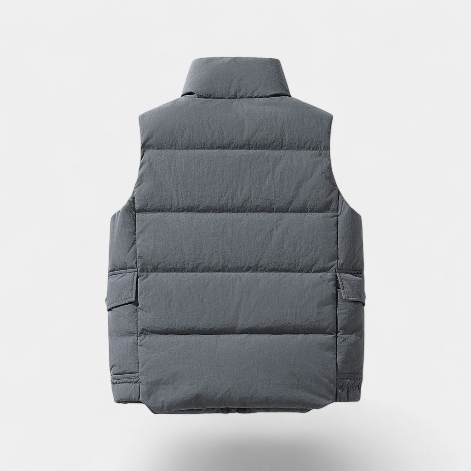 Riche | Gilet sans manches homme mélange technique – Col montant épais