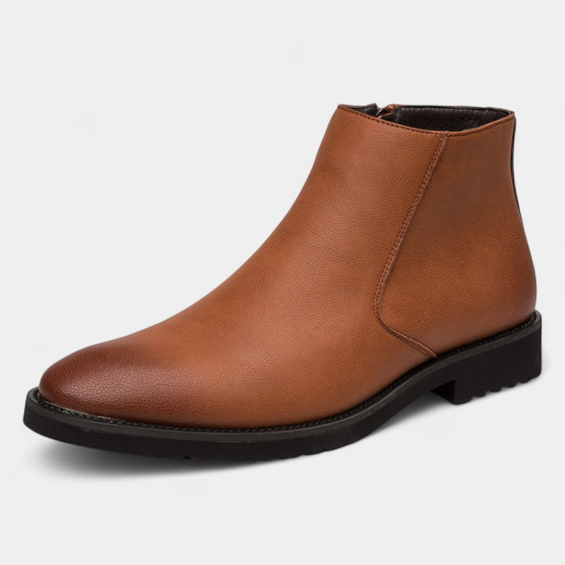 Riche | Bottes Hautes Homme Cuir – Classique Britannique Quotidien