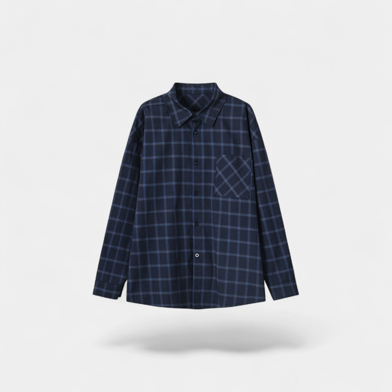 Riche | Chemise Casual Homme en Matière Technique – Coupe Ample à Revers