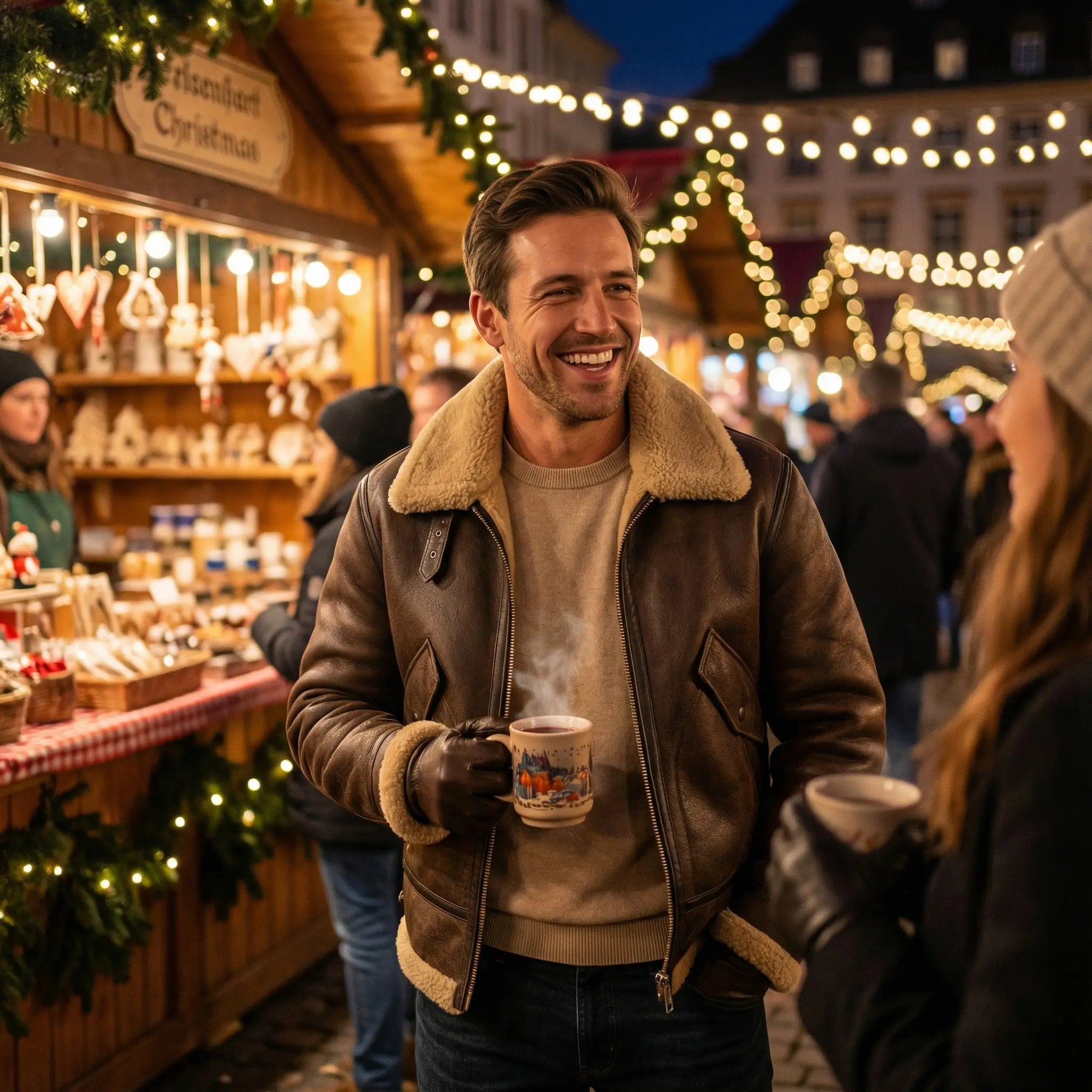 Riche | Veste homme en laine d’agneau doublée polaire simple couche – chaude, raffinée, silhouette quotidienne