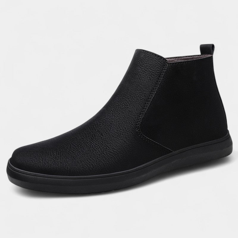 Riche | Bottines Chelsea homme cuir hautes – zip élégant