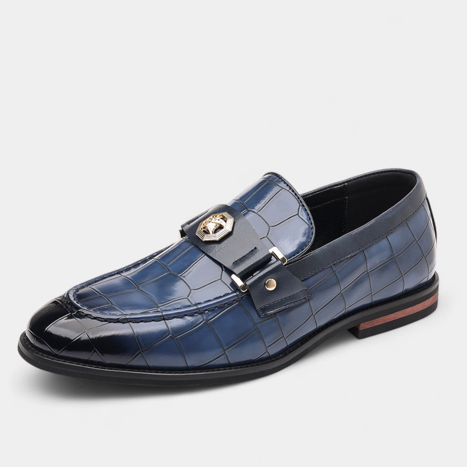 Riche | Mocassins Homme en Cuir à Motif – Élégance Classique à Enfiler