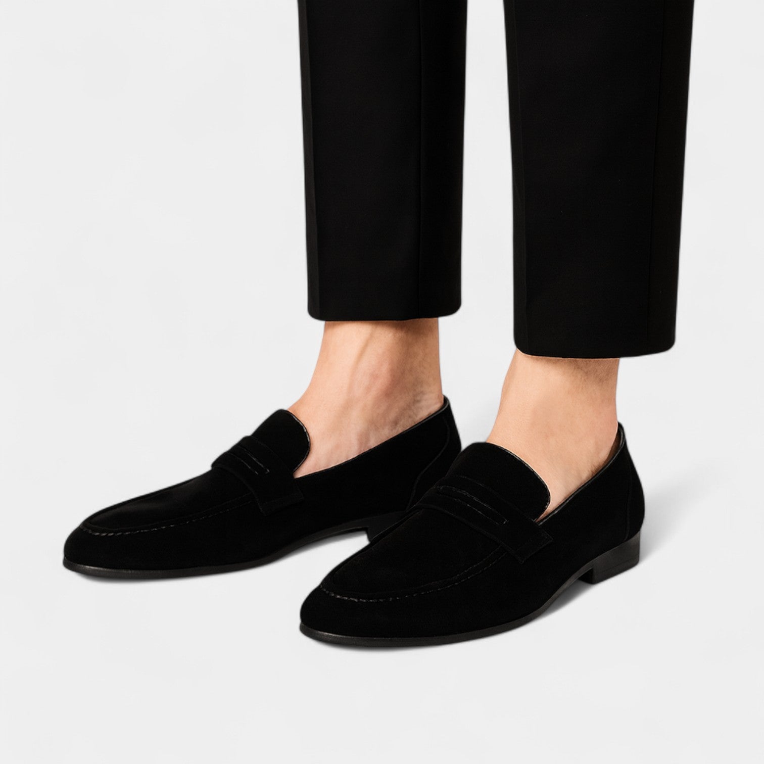 Riche | Mocassins homme en daim à enfiler – confort polyvalent