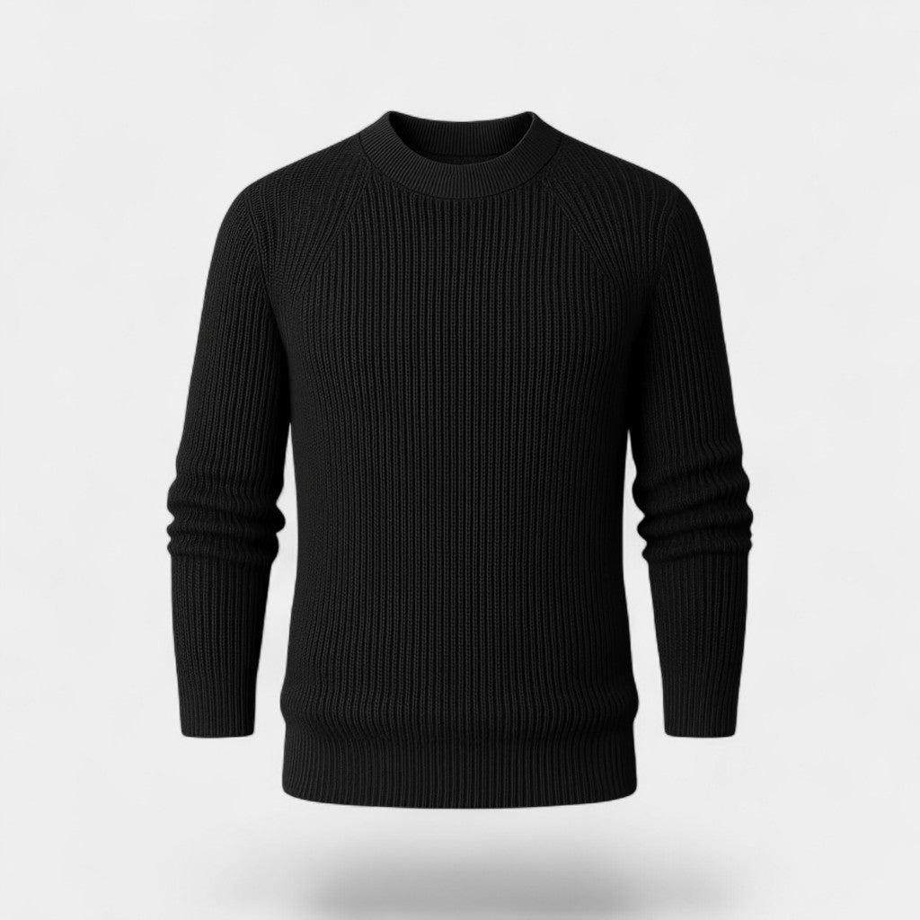 Riche | Pull homme oversize – Maille côtelée épaisse