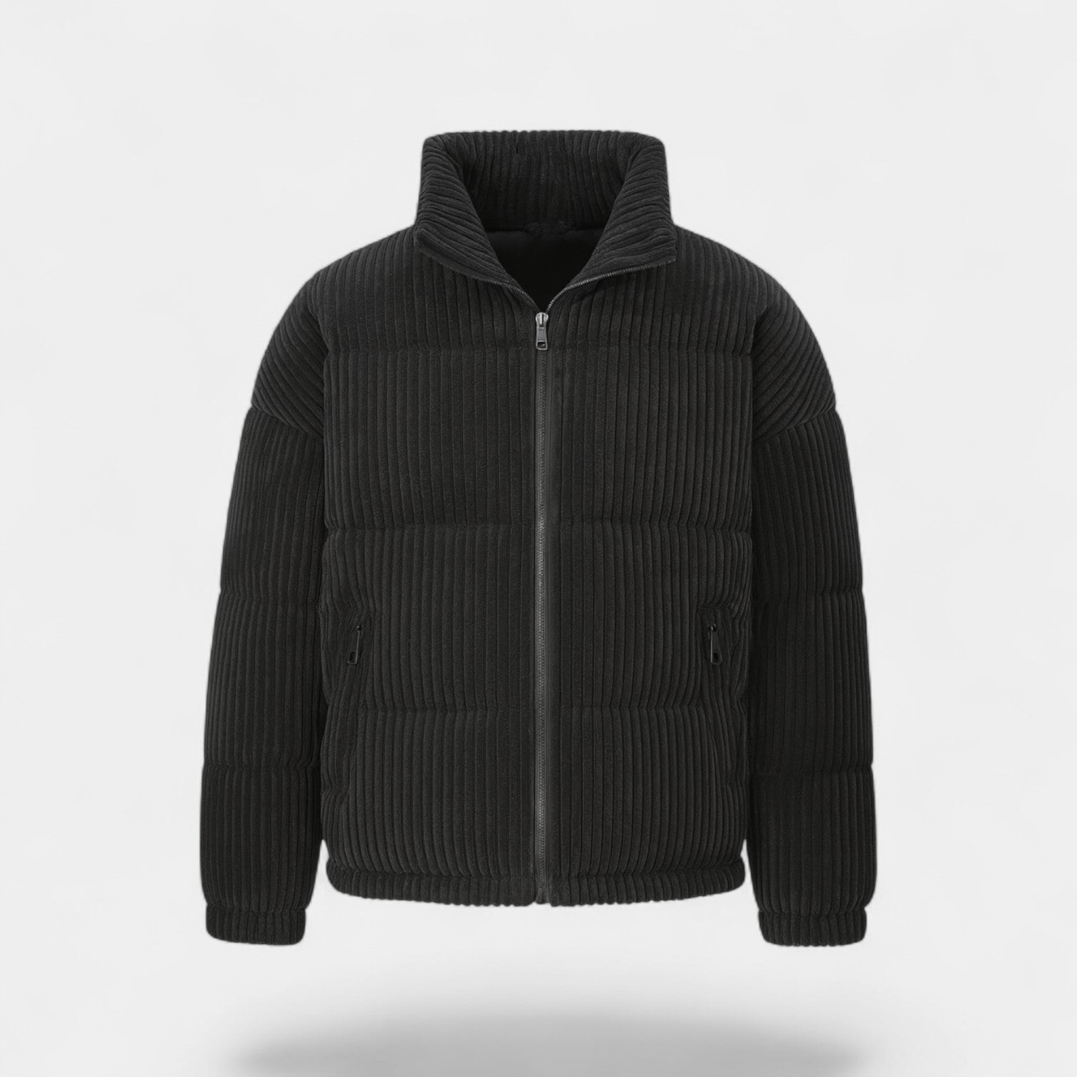 Riche | Veste matelassée en velours côtelé homme – Coupe ample épaissie