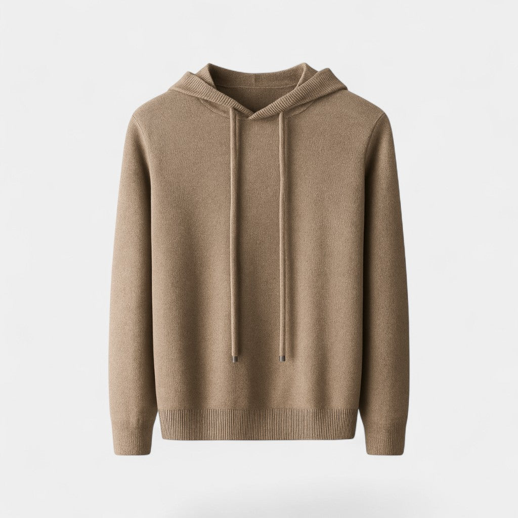 Riche | Pull à capuche homme 100% laine mérinos – Coupe ample minimaliste