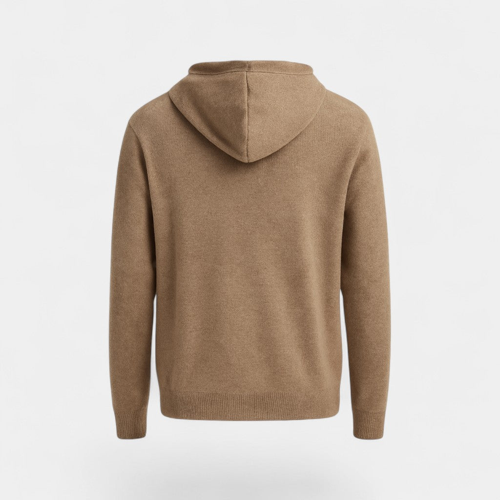 Riche | Pull à capuche homme 100% laine mérinos – Coupe ample minimaliste