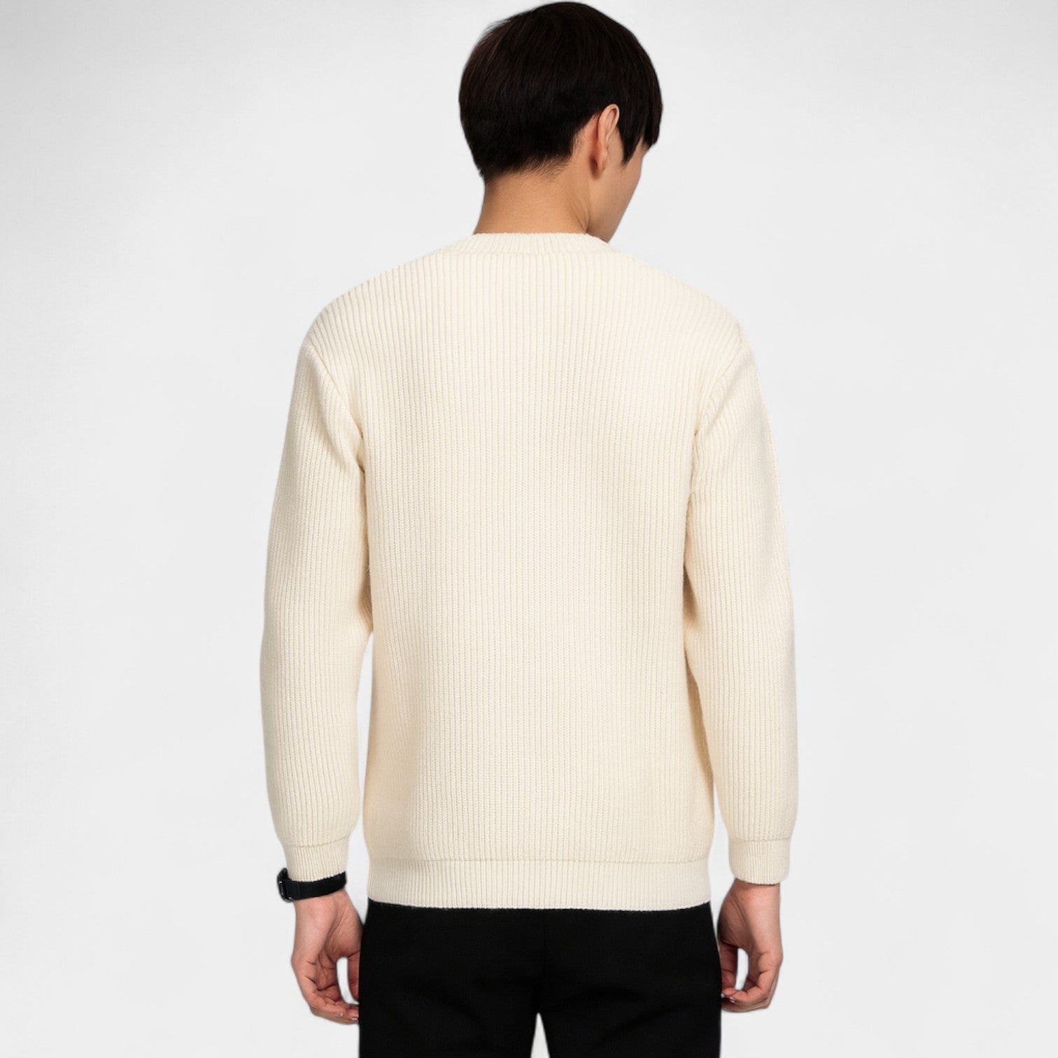 Riche | Cardigan homme maille slim fit – Couche Minimaliste Quotidienne