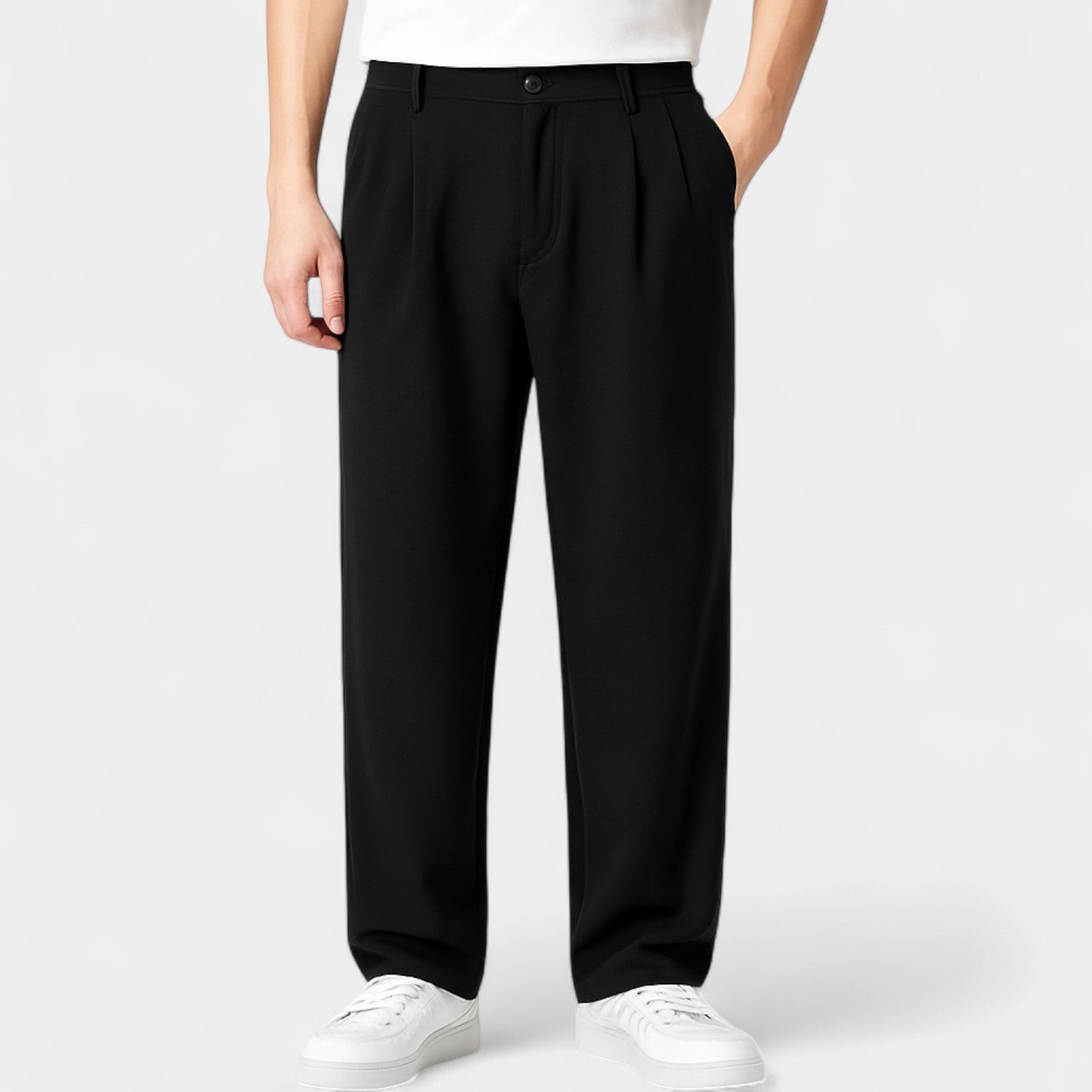 Riche | Pantalon homme business casual oversize – Coupe légère et décontractée