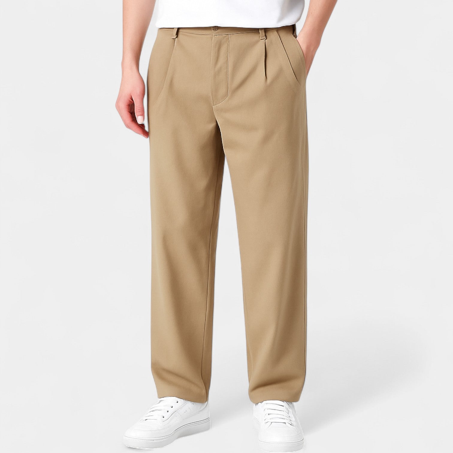 Riche | Pantalon homme business casual oversize – Coupe légère et décontractée