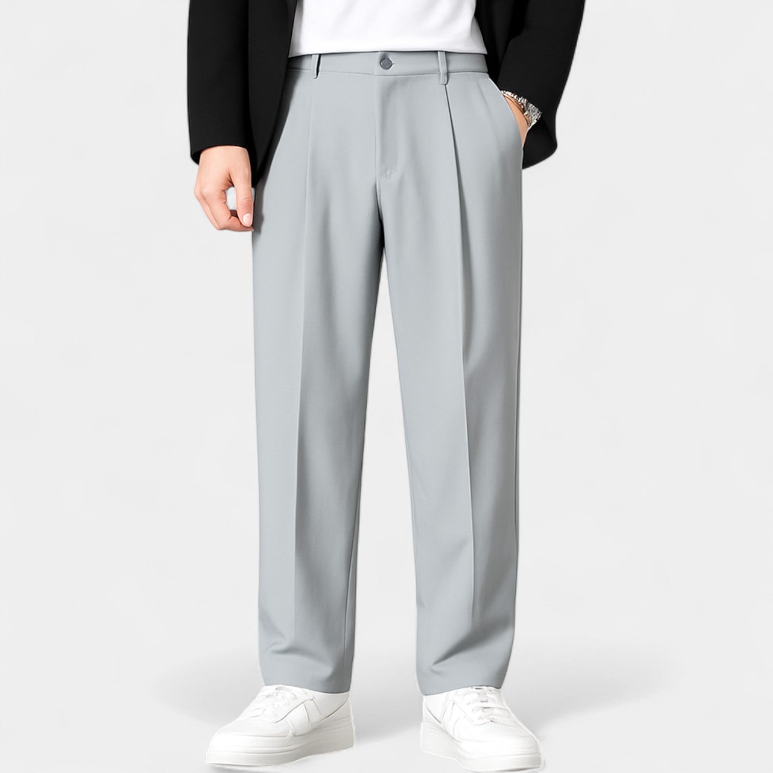 Riche | Pantalon homme business casual oversize – Coupe légère et décontractée